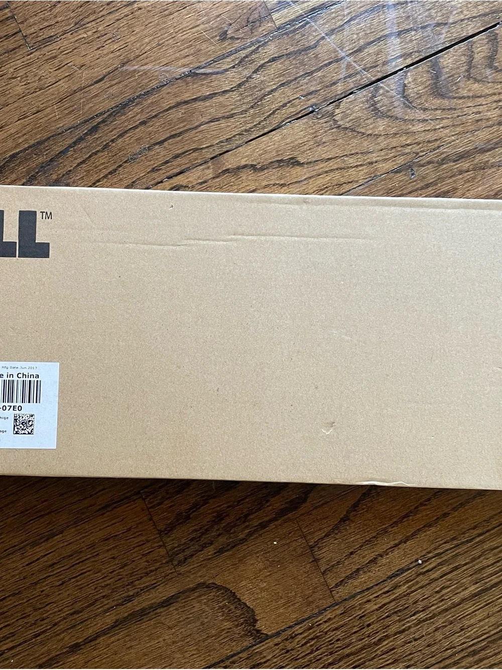 Dell Brown Cardboard Retail Keyboard Box